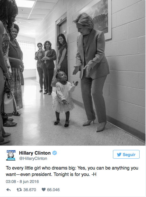 Hillary Clinton tuit viral