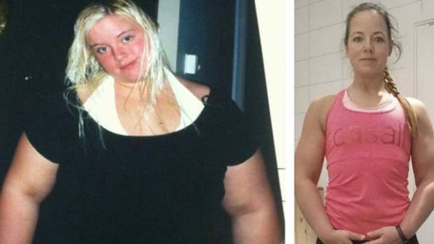 mujer pierde 80 kilos
