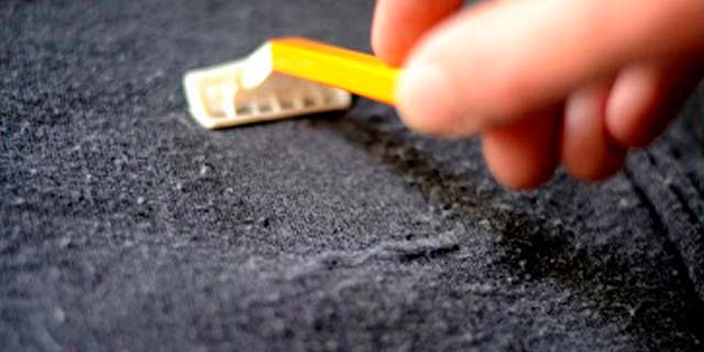 quitar bolas de la ropa