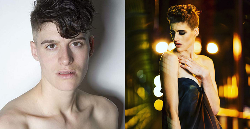 rain dove modelo androgino