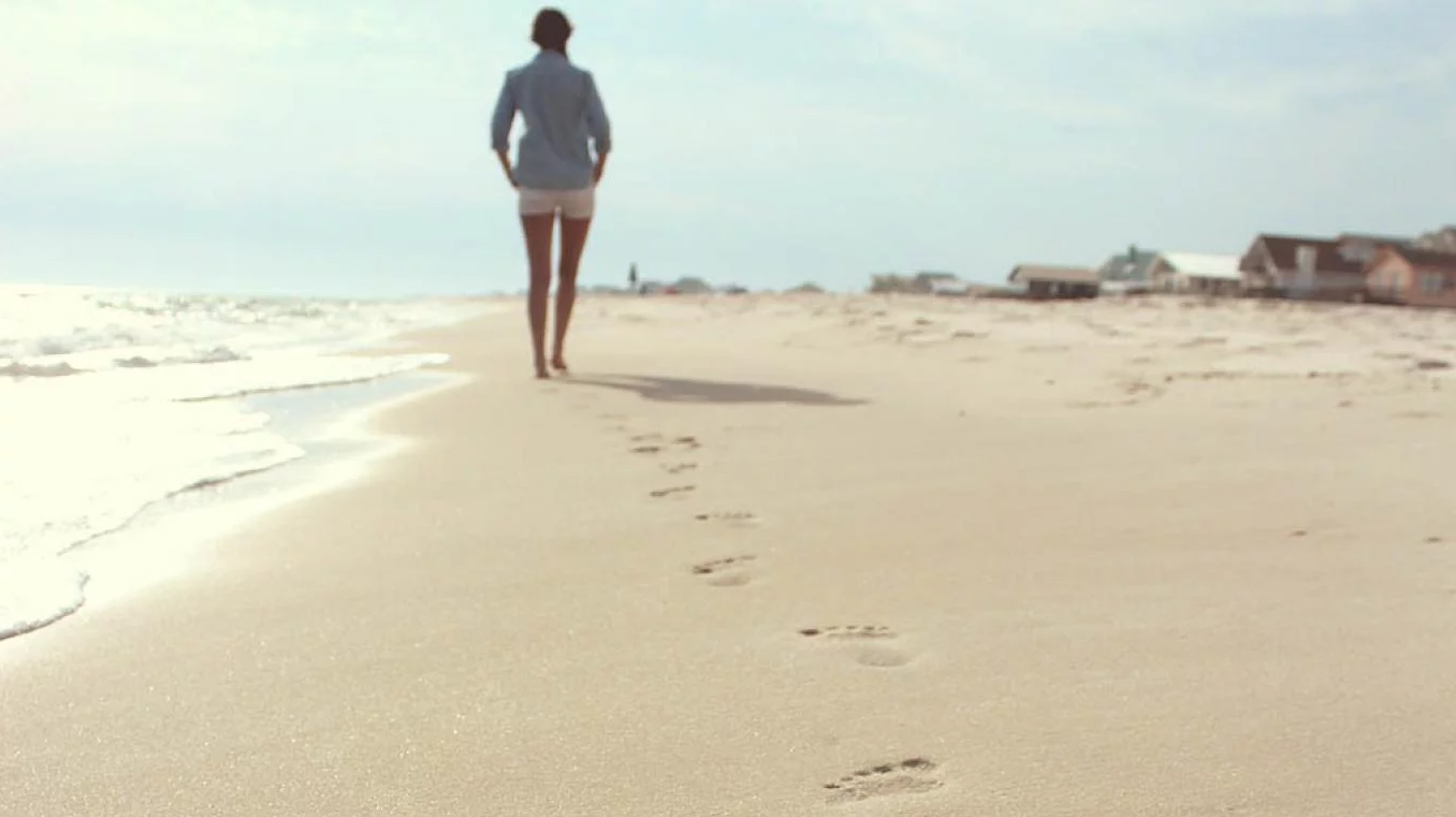 caminar por la playa