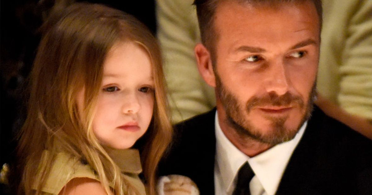 beckham beso hija
