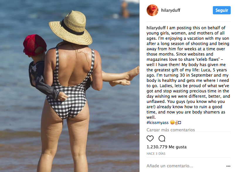 hilary duff respuesta criticas
