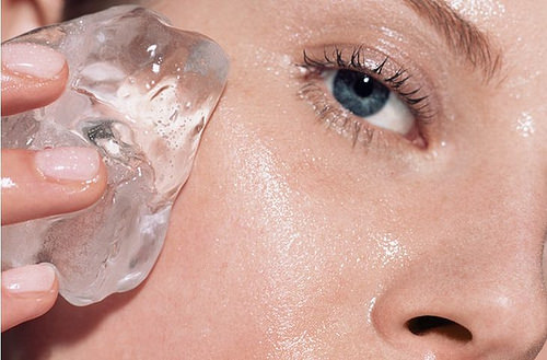 hielo para el rostro 