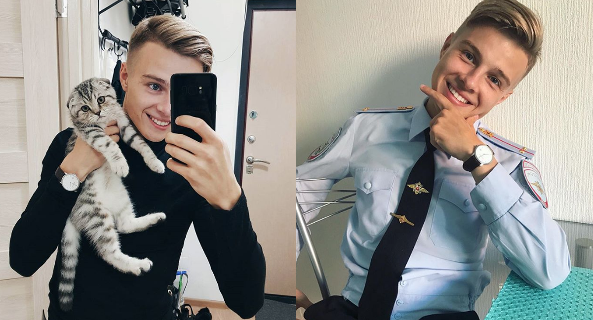El policía más guapo del mundo está en Rusia