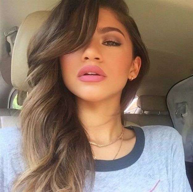 maquillaje labios rosas