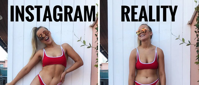 realidad vs instagram chessie king