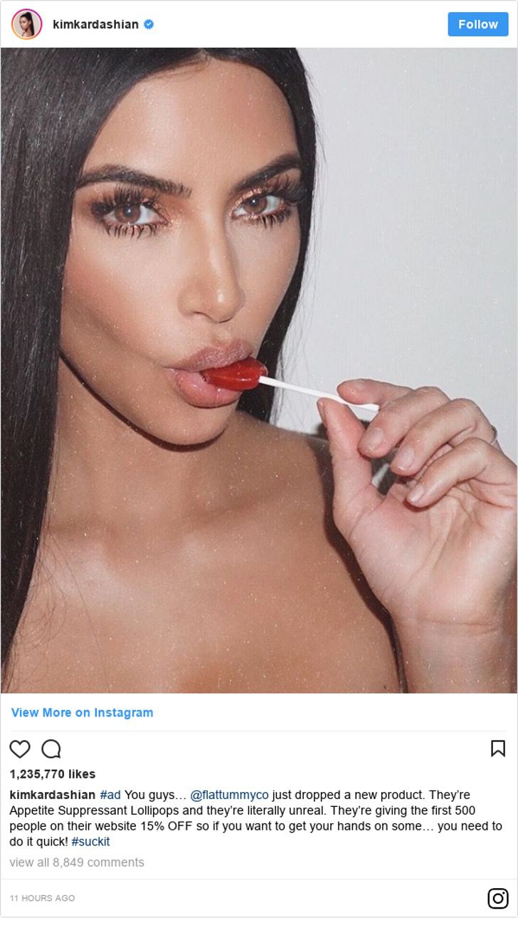 kim kardashian chupachups