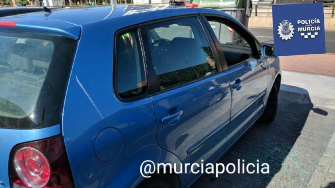 policía murcia rescata bebé