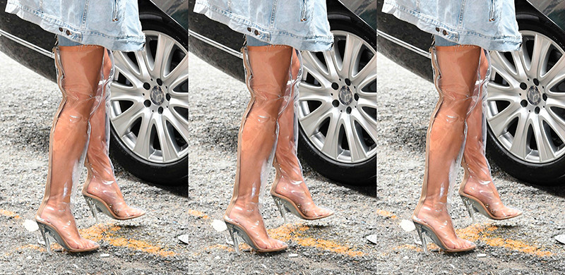 zapatos transparentes tacon kardashians