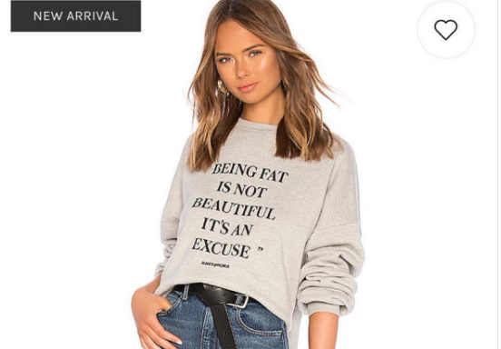 polemica sudadera estar gorda