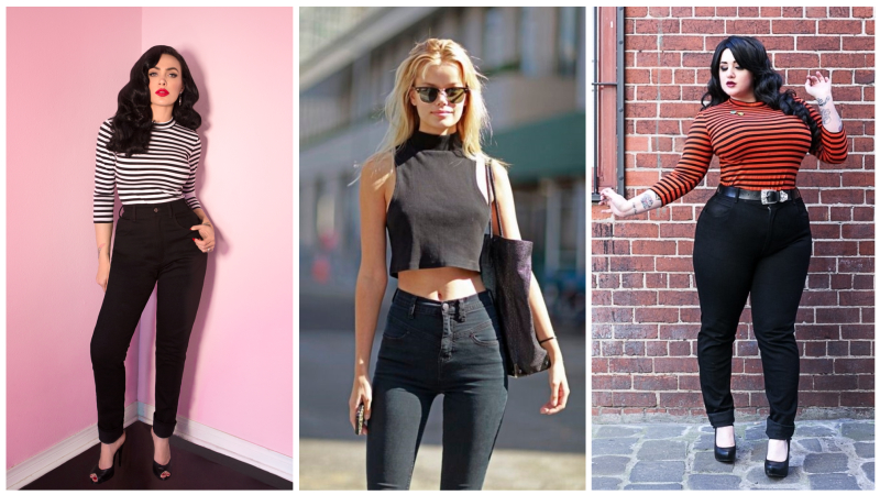 Cómo usar jeans de cintura alta 11
