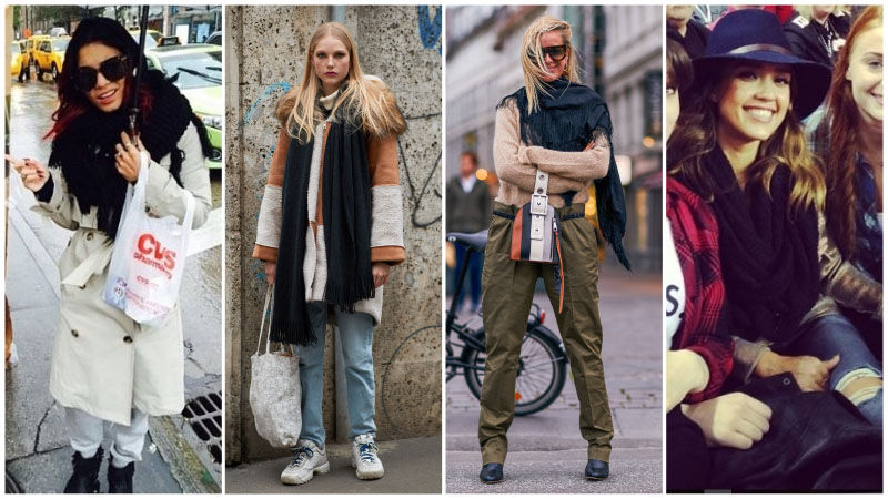 Cómo usar una bufanda de manta 4