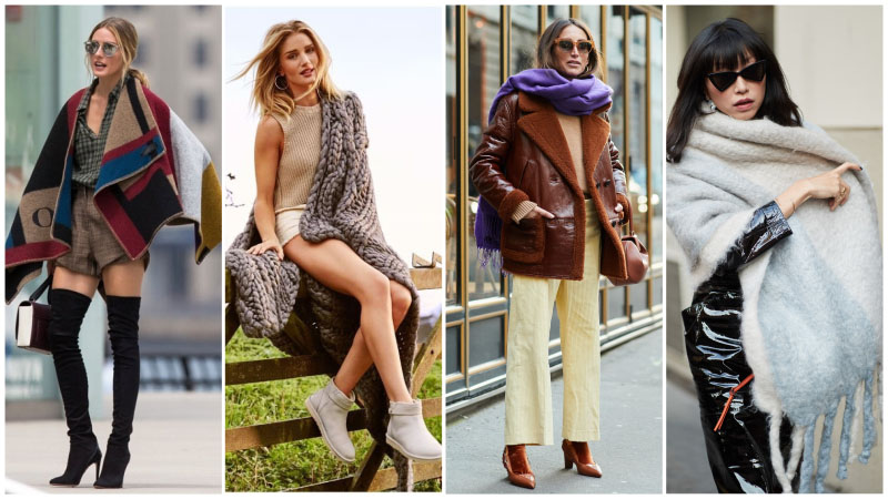 Cómo usar una bufanda de manta 3