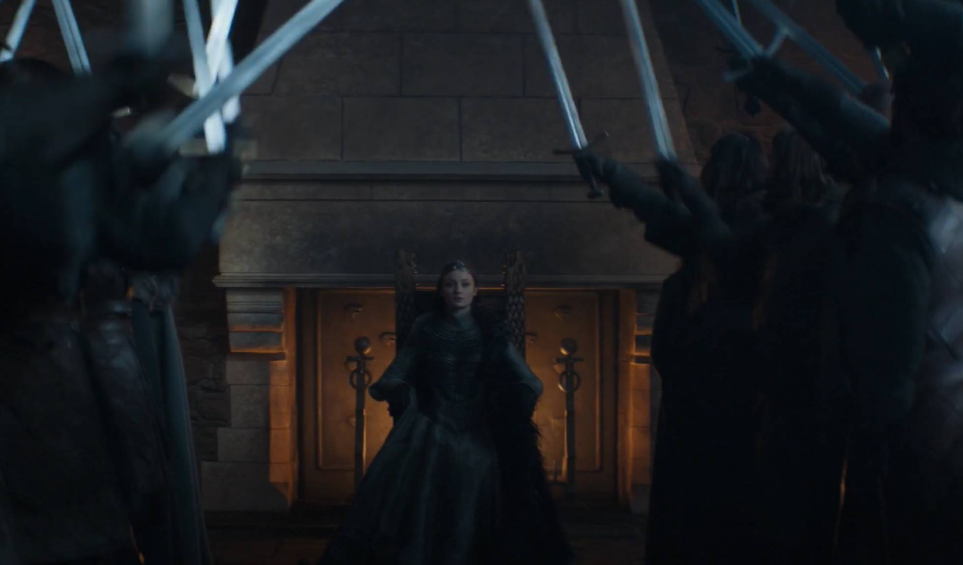 Momento: Sansa siendo coronada Reina en el Norte.  ¿Por qué? A pesar de las torturas, las violaciones, el maltrato, el confinamiento o la humillación, el personaje de Sansa ha pasado de la sumisión al empoderamiento. Su renacimiento ha sido uno de los mejores regalos feministas de la serie. Y acaba donde quería y como quería, rigiendo el norte. "The Queen in the Nort