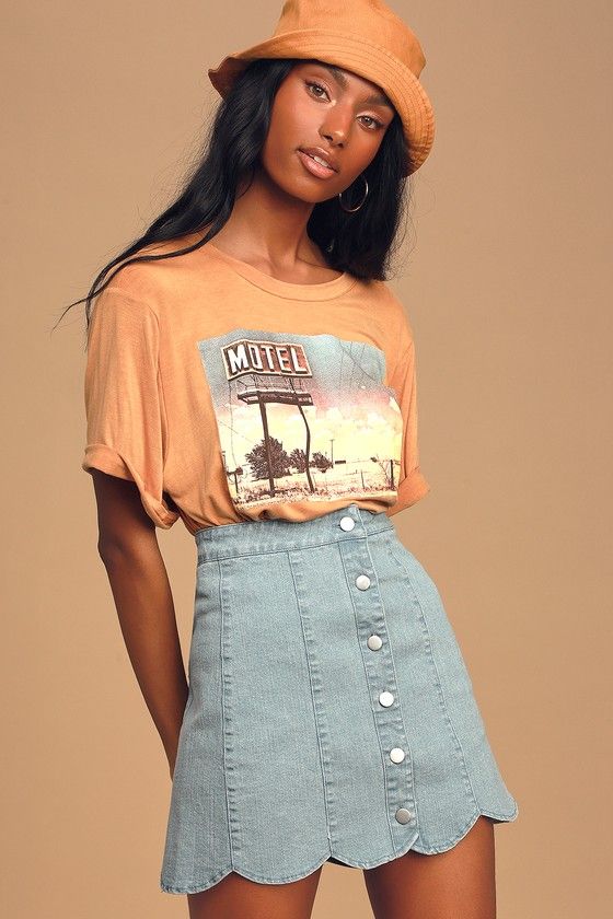 15 faldas de Jean que son fáciles, elegantes y lo más importante, cómodas.