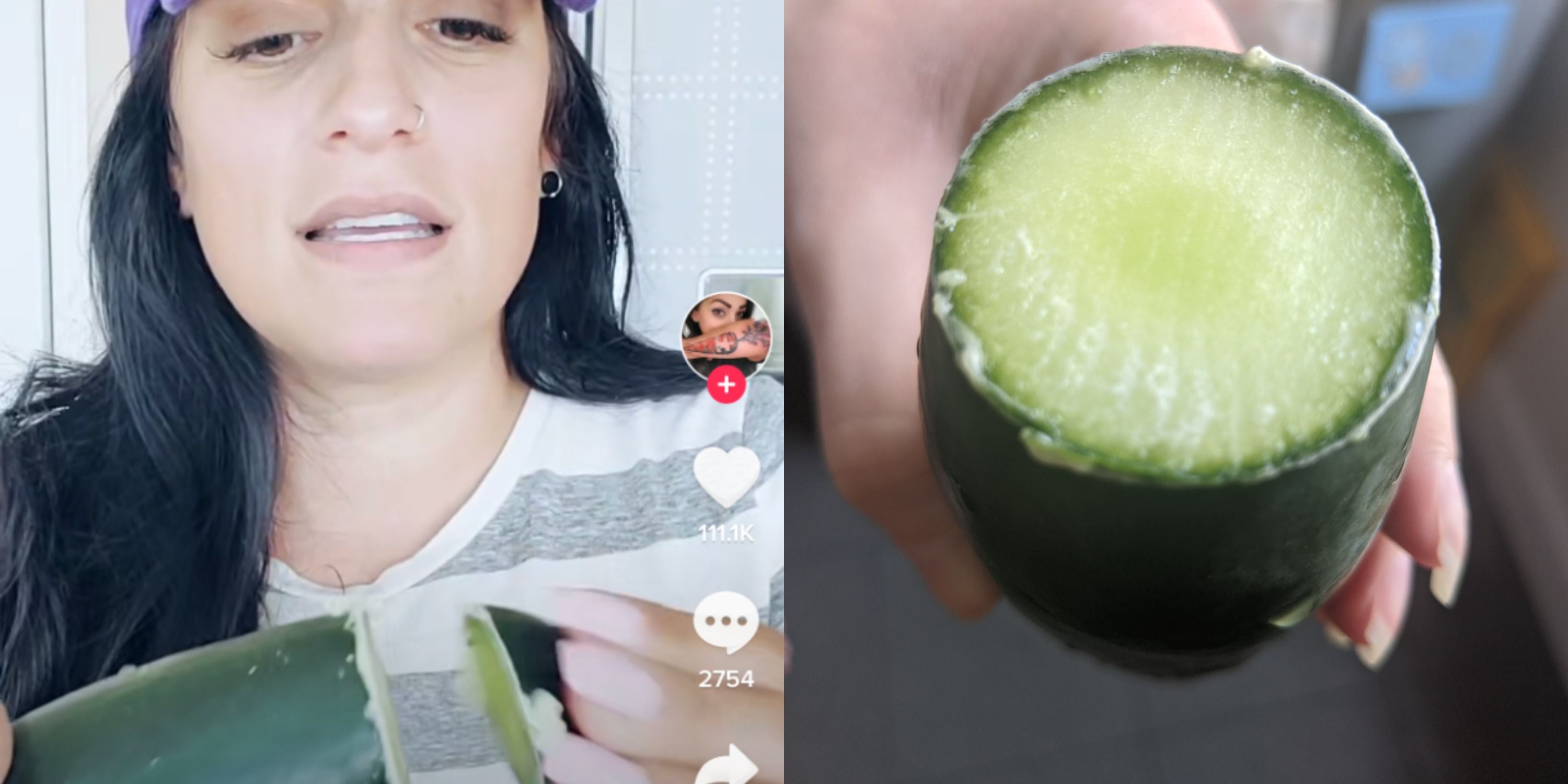 El nuevo truco de cocina de TikTok es "ordeñar" los pepinos para que sepan menos amargos.