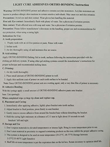 1 Kit OrthoForce® Bricolaje Adhesivo Ortodoncia Dental Cemento Dental Metal Brace