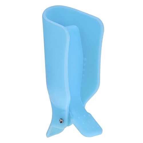 10 Piezas Clip de Removedor de Esmaltes de Uña Pinza de Arte de Uñas de Acrílico Herramienta de Manicura (Azul)