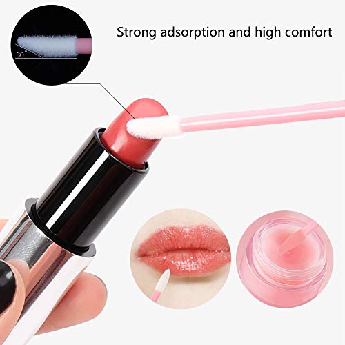 100 pincel de Labios Desechables, 100 Cepillo de Pestañas Desechable Cepillos Labios, para Brillo de Labios Pintalabios Perfecto Maquillaje Herramienta Kits