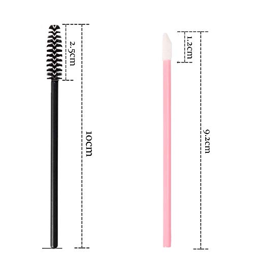 100 pincel de Labios Desechables, 100 Cepillo de Pestañas Desechable Cepillos Labios, para Brillo de Labios Pintalabios Perfecto Maquillaje Herramienta Kits