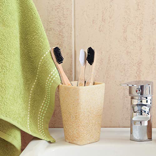 10PCS Cepillo de Dientes de Bambu, Ecológicos Bamboo Toothbrush Biodegradable Wood Eco Toothbrush con Cerdas Suaves para Adultos Niños
