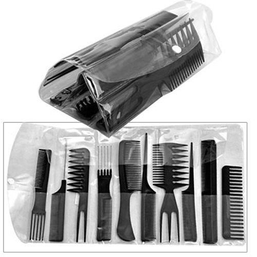 10X Peigne Peine comb cepillo plástico de peluquería