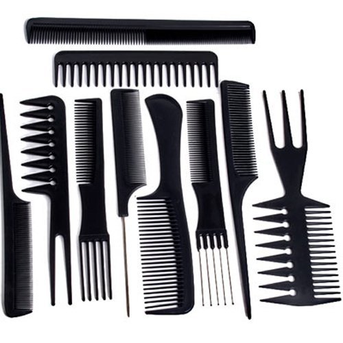 10X Peigne Peine comb cepillo plástico de peluquería