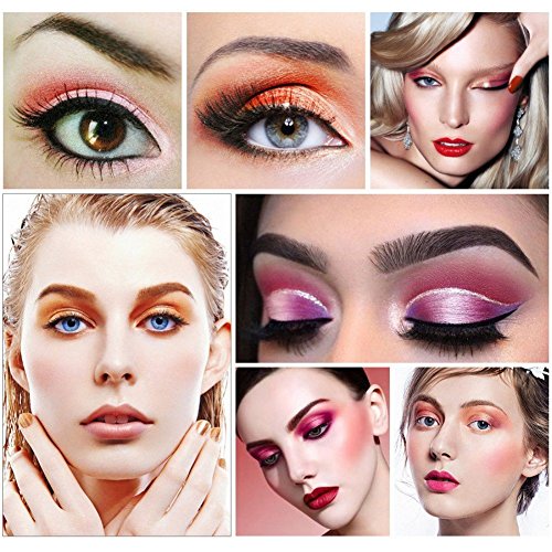 12 colores brillo sombra de ojos belleza ojos pigmentos en polvo labios sueltos maquillaje cosméticos(#12)