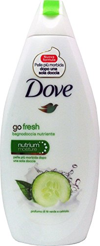 12 x Dove Go Fresh bagnodoccia pelo té verde & Pepino 600 ml