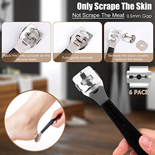 15 Pcs Juego de Herramientas de Pedicura Profesional, Acero Inoxidable Lima de Pies, Escofina de Pedicura Removedor de Piel Muerta Set, Cuidado del Pies para Hombre Mujer