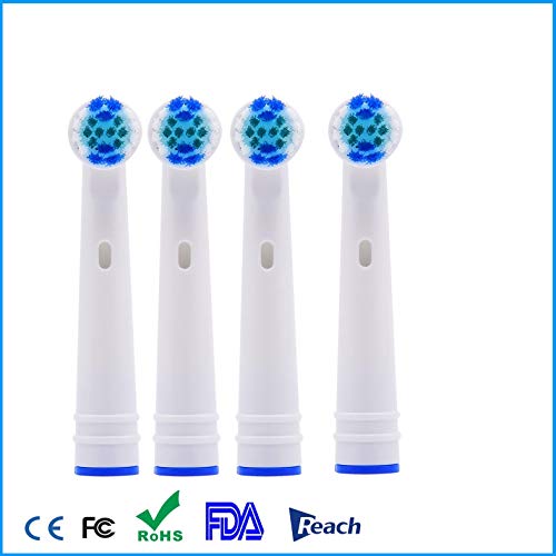 16 piezas Cabezales de repuesto para cepillos de dientes compatibles con los cepillos Oral B Rotación de cabeza redonda D4510 D12013 D12013W D12523 D17525 D18 D19523 D19545 D20523 D20545 (16)