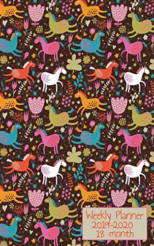 18 Month Weekly Planner 2019-2020: Pretty spotted ponies on a purse-sized planner will help keep a smile on your face while you tame your wild schedule for a full 18 months! (Pretty Ponies Planner)