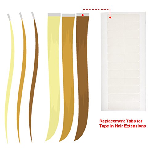 180 unidades de cinta de extensión de pelo pestañas de doble cara para reemplazo, 4 x 0,8 cm (blanco)