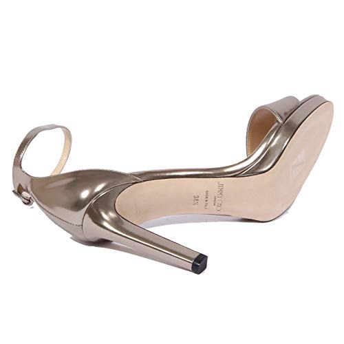 1938J Sandalo Donna Light Gold JIMMY CHOO Misty Mirror Leather Shoe Woman [38]