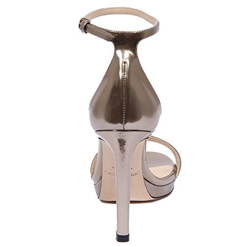 1938J Sandalo Donna Light Gold JIMMY CHOO Misty Mirror Leather Shoe Woman [38]