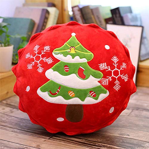 1pcs Almohada para árbol de Navidad Juguete de Peluche Santa Claus Elk Cake Cup Doll Colgante Llavero Decoración Fiesta niños Niña,Árbol de Navidad