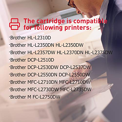 2 LEMERO Toner Compatible para Brother TN-2420 TN2420 TN-2410 [con Chip] para HL-L2310D HL-L2350DN HL-L2370DN HL-L2375DW MFC-L2710DN MFC-L2710DW MFC-L2730DW MFC-L2750DW DCP-L2510D DCP-L2530DW