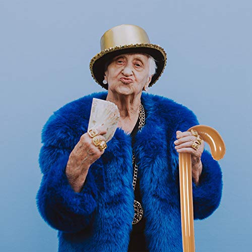 2 Paquetes de Bastones Inflables de PVC Oldies Broma de Cumpleaños Regalos Accesorios de Fiesta Bueno pvara Reír Muy Divertido Novedad Presente Hombres Viejos Mujeres