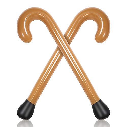 2 Paquetes de Bastones Inflables de PVC Oldies Broma de Cumpleaños Regalos Accesorios de Fiesta Bueno pvara Reír Muy Divertido Novedad Presente Hombres Viejos Mujeres