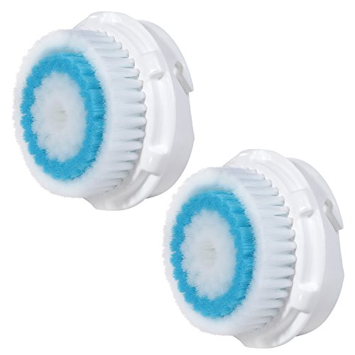 2 x cabezas de cepillo E-Cron®. Cabezal de cepillo compatible para la limpieza facial con poros profundos de Clarisonic (Deep Pore).