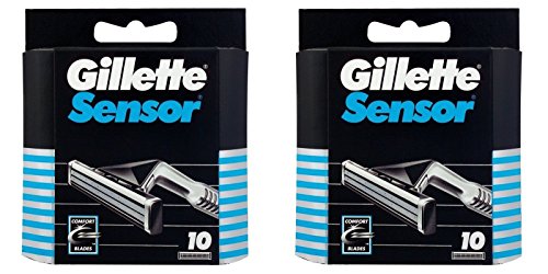 20 cuchillas Gillette Sensor Cuchillas de afeitar