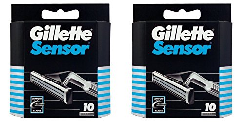 20 cuchillas Gillette Sensor Cuchillas de afeitar