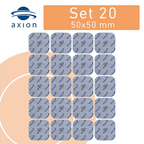 20 Electrodos axion de 50x50 mm TENS & EMS para su aparato VITALCONTROL & Beurer