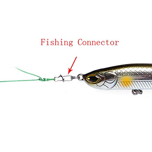 200 Piezas De Broche De Pesca Duo-Lock, Broches De Cierre Rápido De Pesca, Broche De Seguridad De Acero Inoxidable, Conector De Anzuelo De Señuelo De Pesca, Tamaño 00-8# 8#