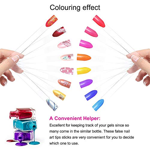 200 Soportes de Exhibición De Esmalte de Uñas, Arte de Uñas de Exhibición En Mostrador, Tarjetas de Colores Con Forma de Abanico de Esmalte de Uñas, Plantilla de Ejercicio de Muestra de Uñas