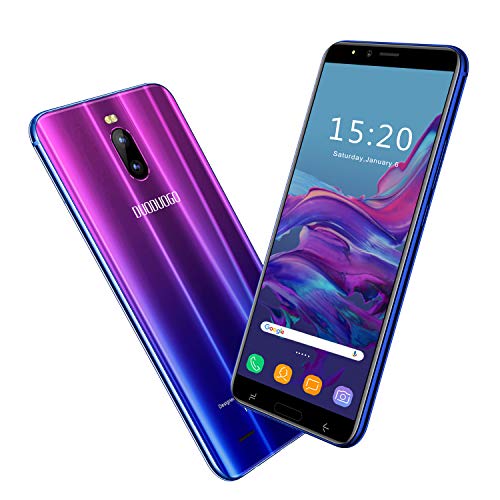 2020 Moviles Libres Baratos6.0’’ Pulgadas 4G Teléfono Móvil Libre 3GB RAM 16GB ROM Android 8.1 Moviles Barats y Buenos Quad-Core 4800mAh Batería Dual SIM 8MP Cámara Face ID（Púrpura）