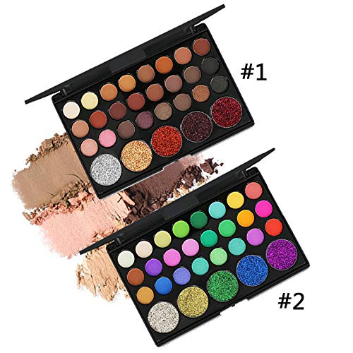 29 Colores Paletas de Sombras de Ojos, TOFAR Cosmeticos Altamente Pigmentado Mate Shimmer Crema de Maquillaje Paleta de Cosmética Profesional Kit de Maquillaje - #1