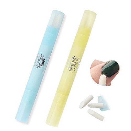 2pcs Nail de la nueva belleza del arte pluma del corrector del polaco del errores Corrección removedor removedor Herramienta con 3 Puntas de Repuesto