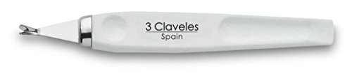 3 Claveles 12350 - Cortacutículas 10 cm blanco